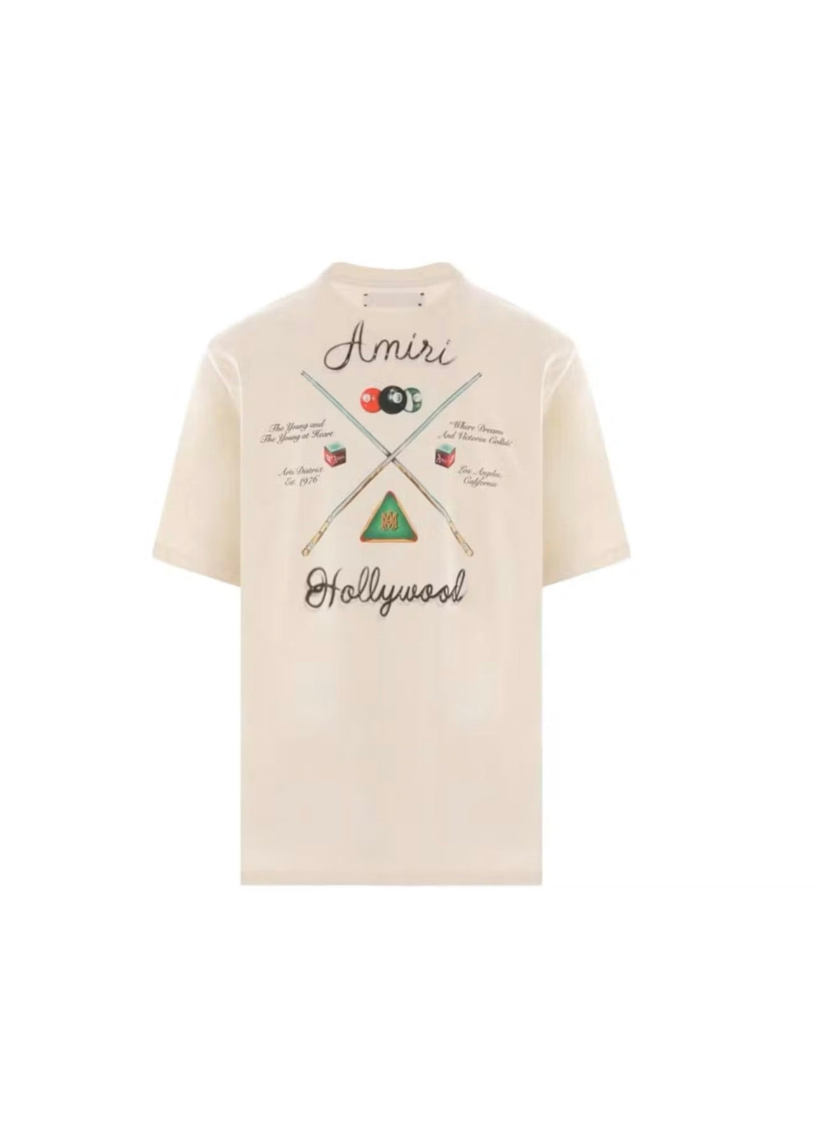 Amiri Pool Cue T-Shirt Alabaster