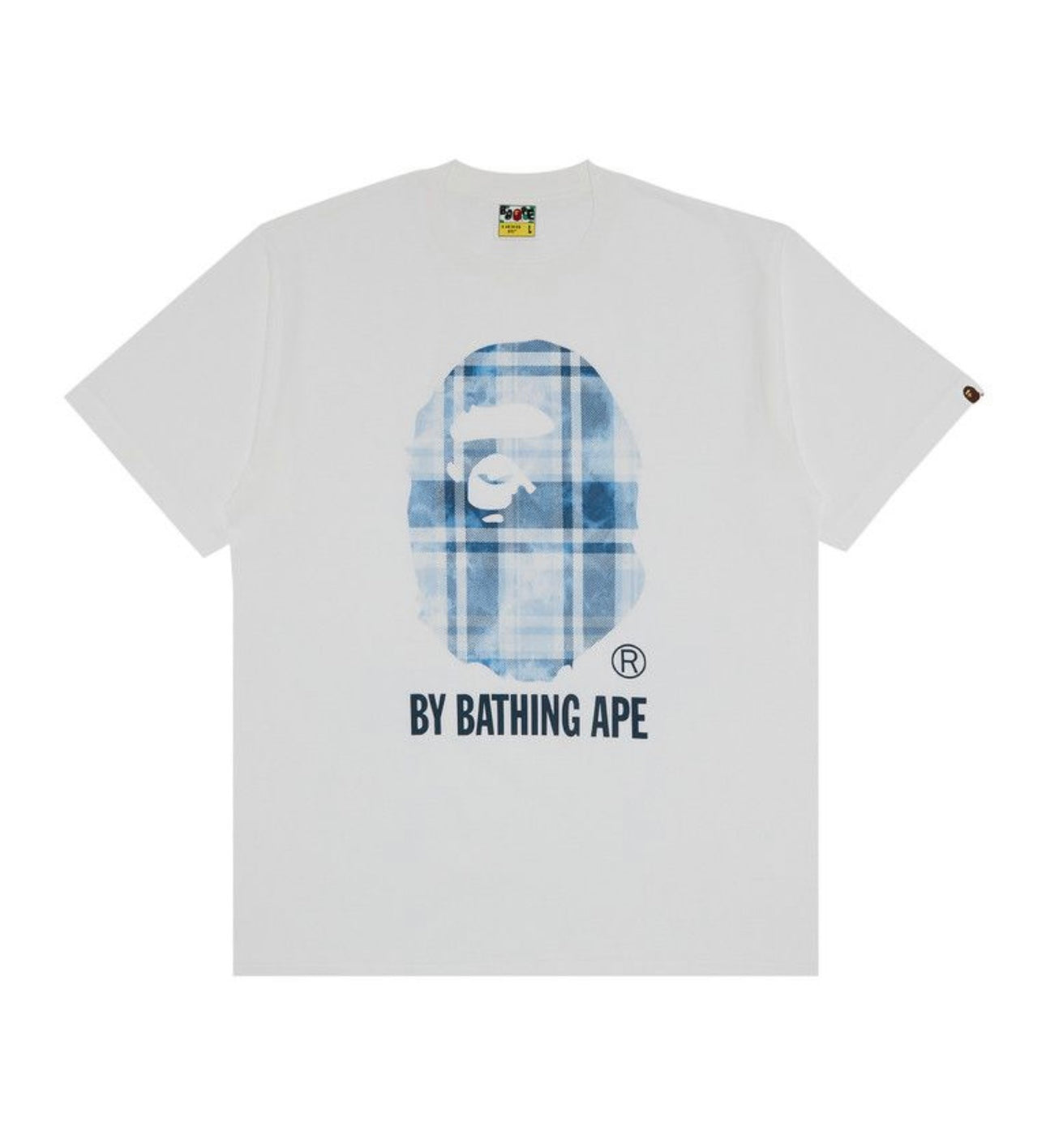 Bape Bleach Check By Bathing Ape T-Shirt White