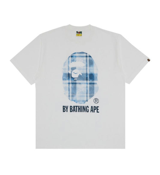 Bape Bleach Check By Bathing Ape T-Shirt White