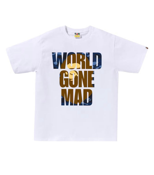 Bape Color Camo WGM Ape Head Overlap T-Shirt White