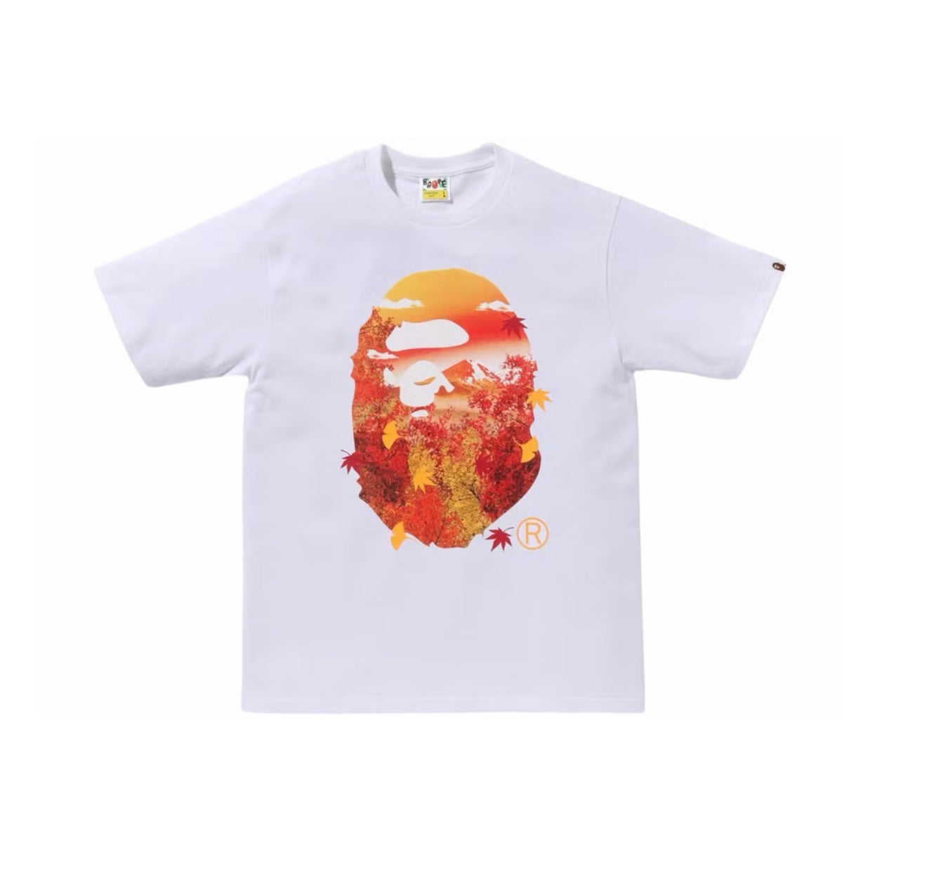 Bape Japan Autumn Photo Ape Head T-Shirt White