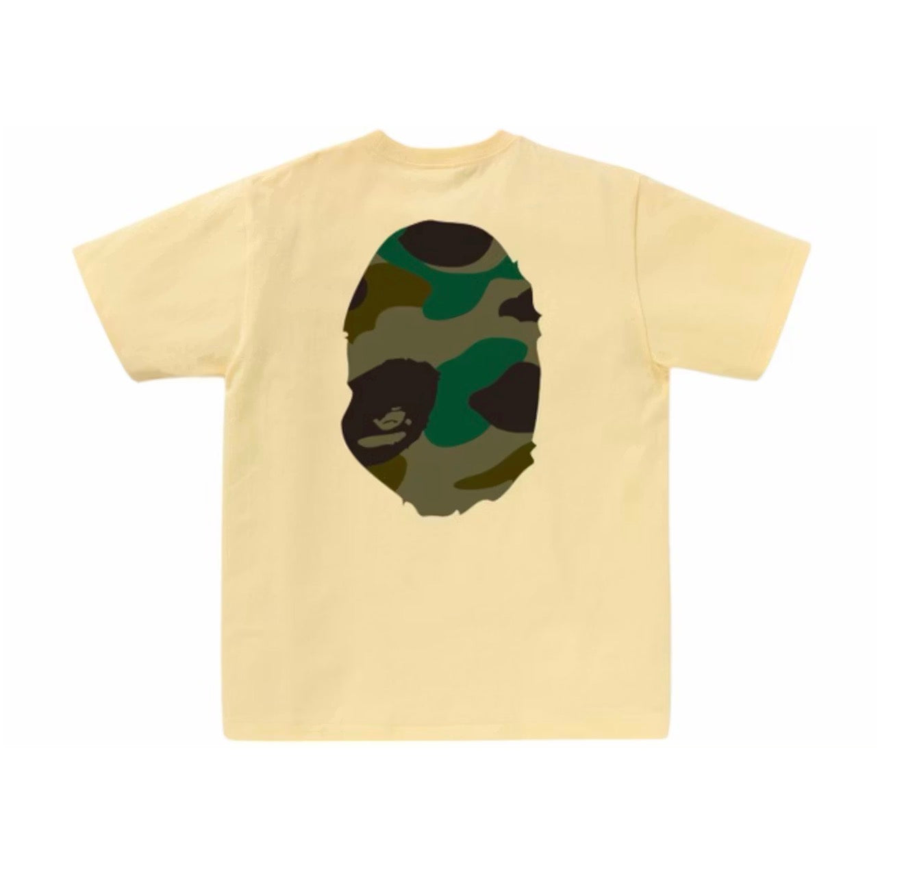 Bape Giant 1ST Camo Big Ape Head T-Shirt Yellow/Green