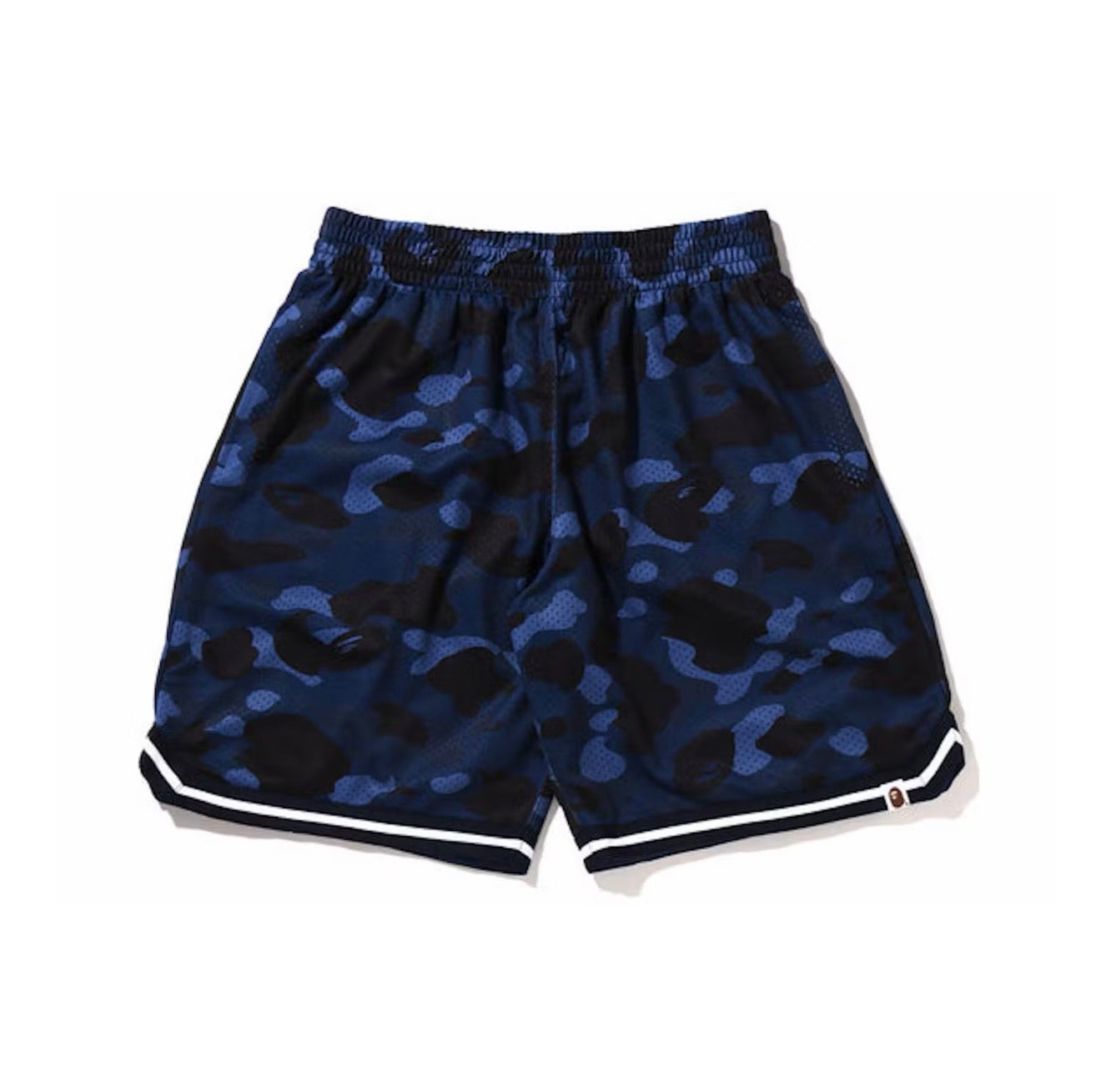 Bape Color Camo Wide Fit Shorts Navy