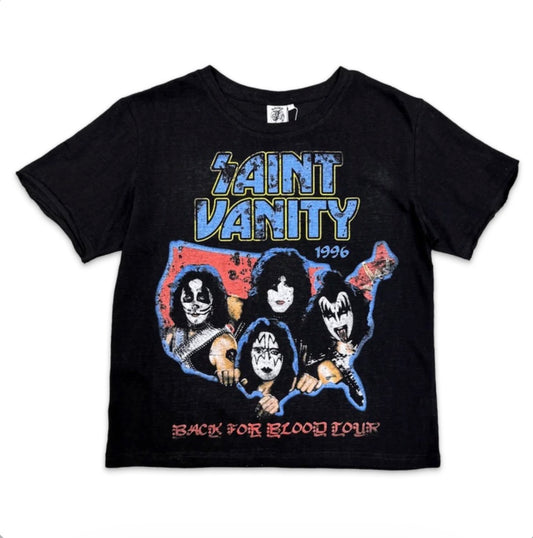 Saint Vanity Kiss T-Shirt Black