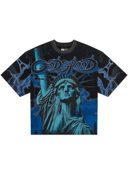 Godspeed Voltage T-Shirt Black/Blue