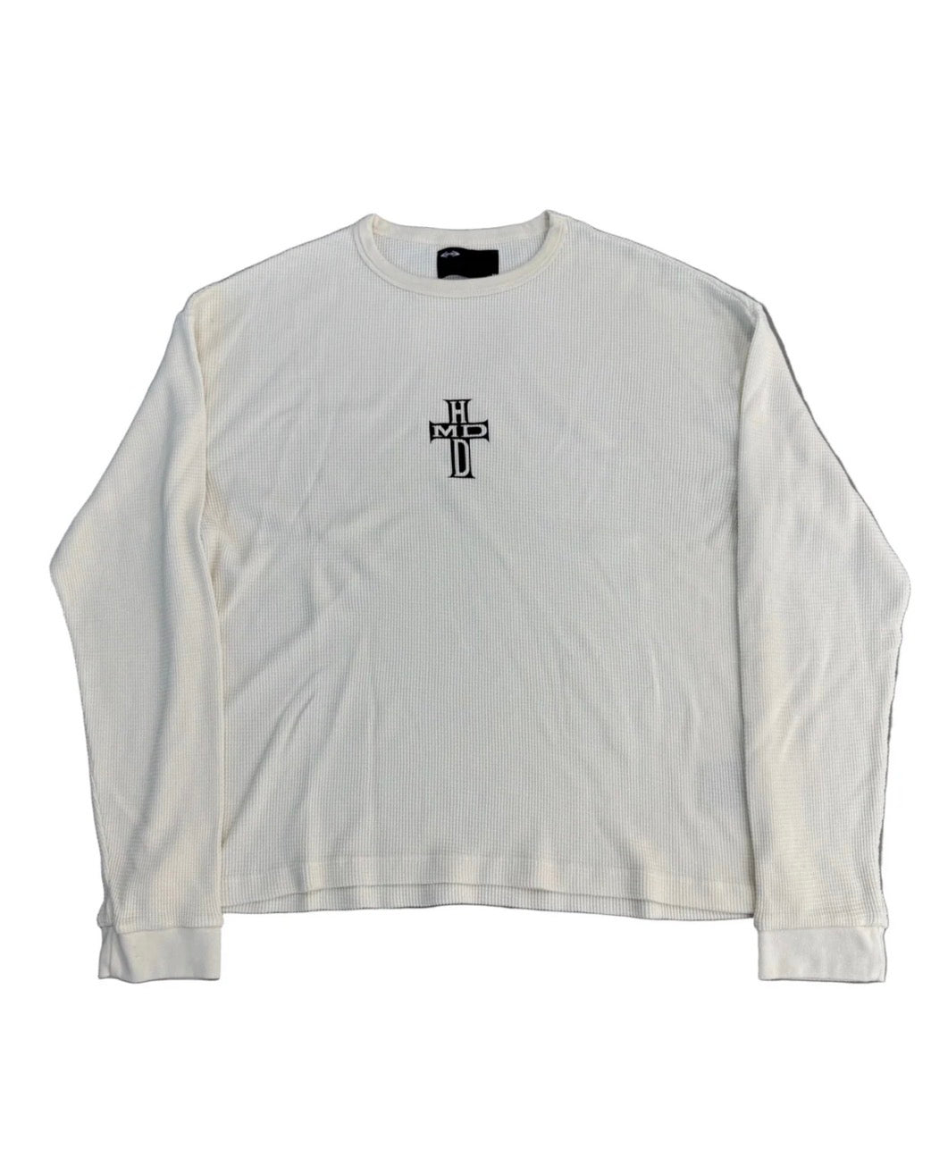 Happy Memories Don't Die Spine Thermal Long Sleeve White