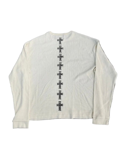 Happy Memories Don't Die Spine Thermal Long Sleeve White