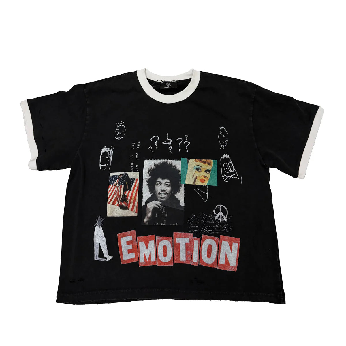 Mixed Emotion Static T-Shirt Black