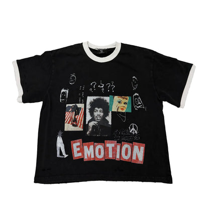 Mixed Emotion Static T-Shirt Black