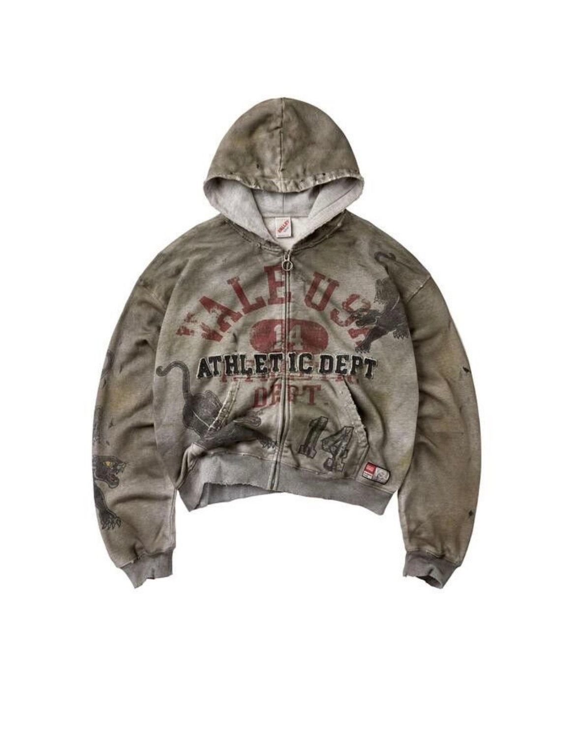 Vale Forever Varsity Zip-Up Grey