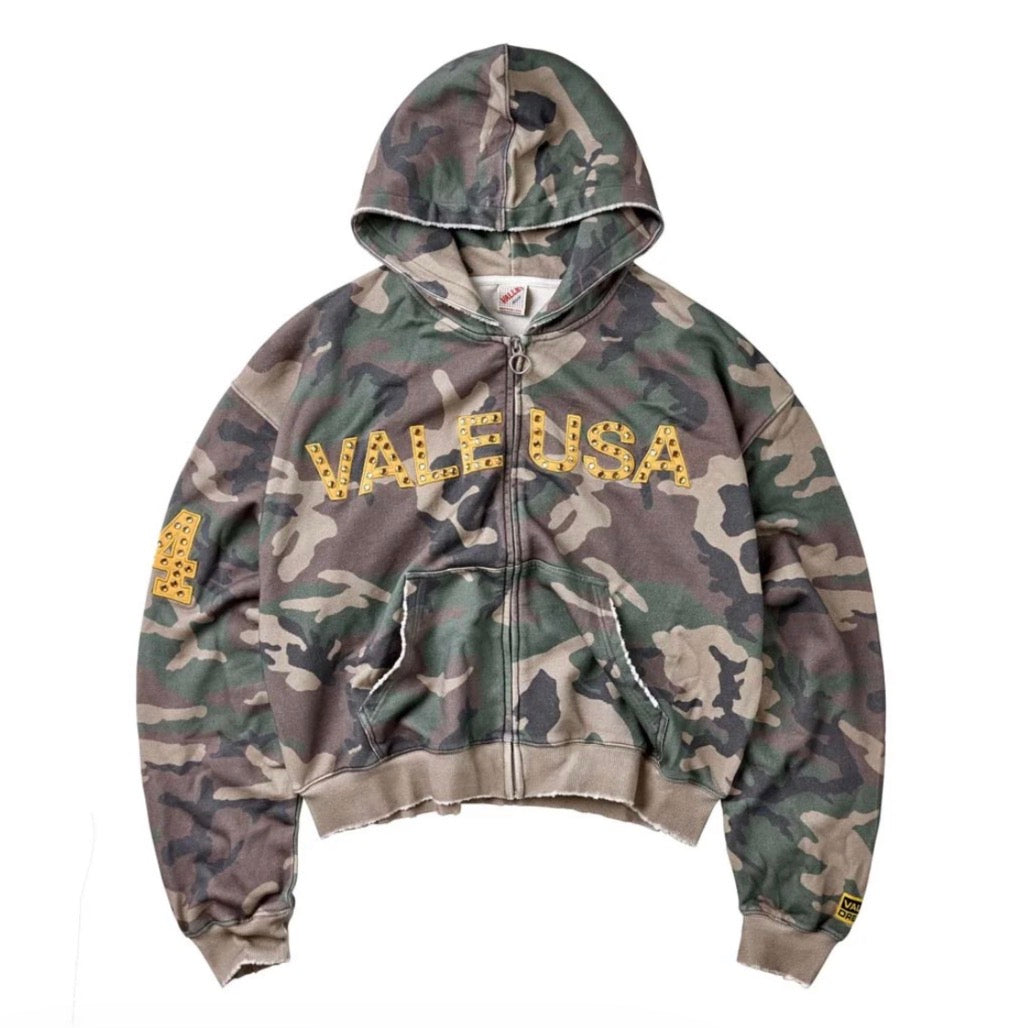 Vale Forever Camo Zip-Up Green/Yellow