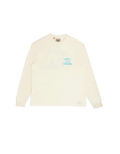 Gallery Dept De La Galerie Pocket Long Sleeve Cream/Light Blue