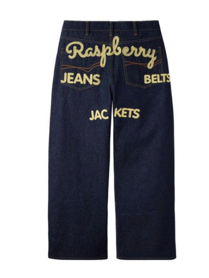 GV Gallery Raspberry Hills Jeans Raw Denim Belt Dark Indigo