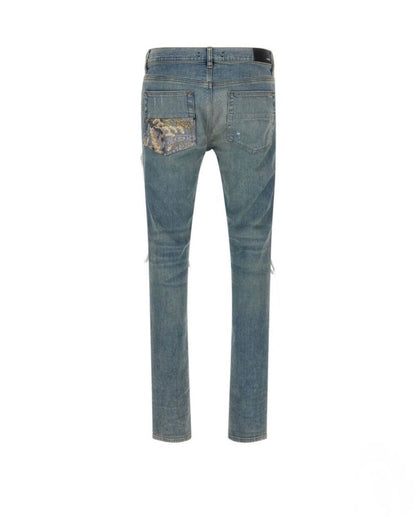 Amiri Jeans MX1 Crane Patch Medium Indigo