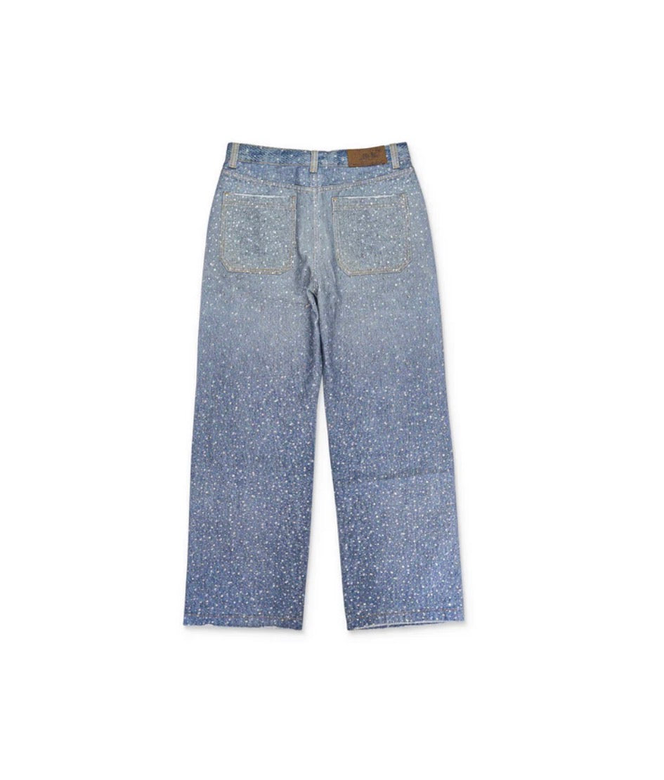 Birth Of Royal Child Diamond Straight Fit Jeans Blue