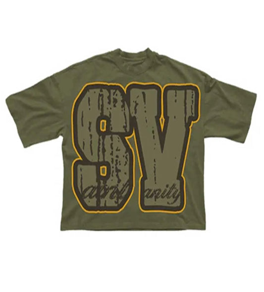 Saint Vanity SV Logo T-Shirt Green