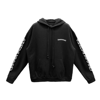 Chrome Hearts Scroll Logo Hoodie Black