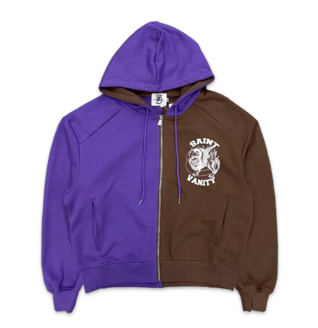 Saint Vanity What The Zip-Up Purple/Brown