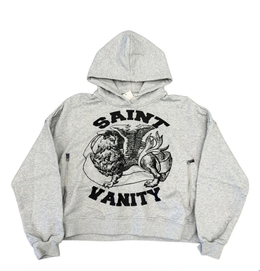 Saint Vanity Varsity Griffin Hoodie Grey