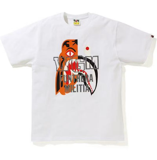 Bape Tiger Shark T-Shirt White