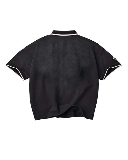 Vale Forever Panda Polo T-Shirt Black