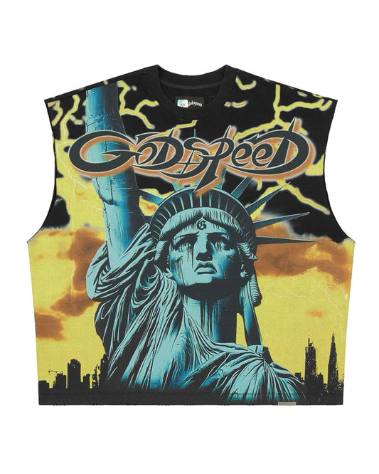 Godspeed Voltage Sleeveless T-Shirt Black/Yellow