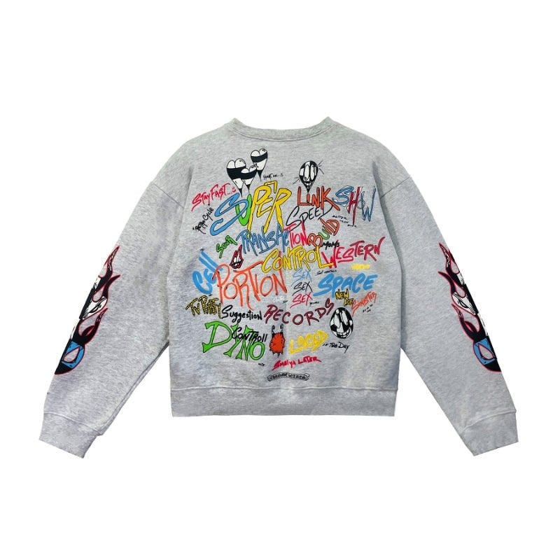 Chrome Hearts Matty Boy Brain Crewneck Heather Grey