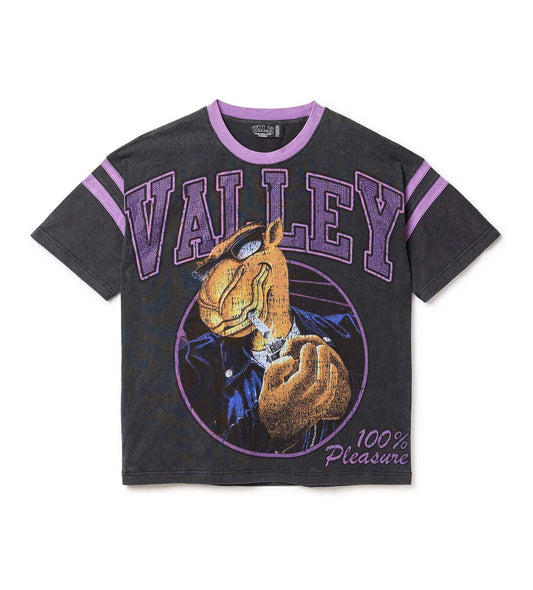 Vale Forever Purple Camel Bling T-Shirt Black