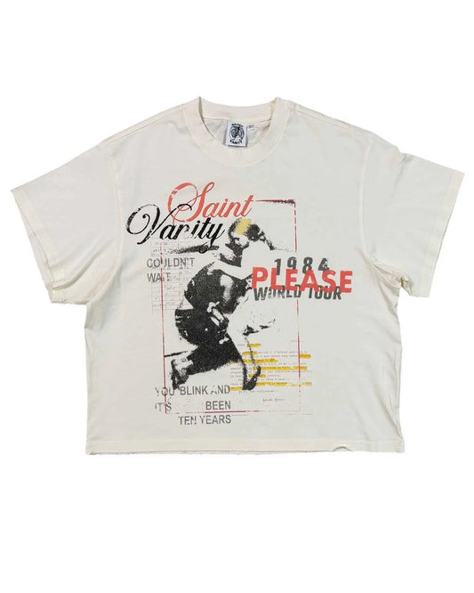 Saint Vanity Yes Please T-Shirt Cream