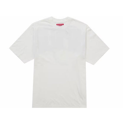 Supreme Rhinestone Script S/S T-Shirt White