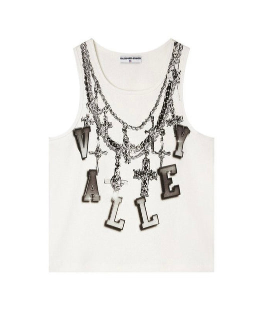 Vale Forever Chain Tank Top White