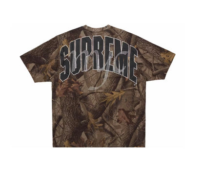 Supreme Rhinestone Script S/S T-Shirt Camo