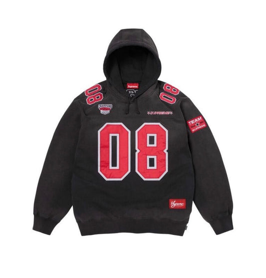 Supreme Football Jersey Hoodie Black