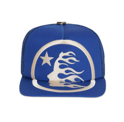 Hellstar Big Logo Trucker Hat Blue