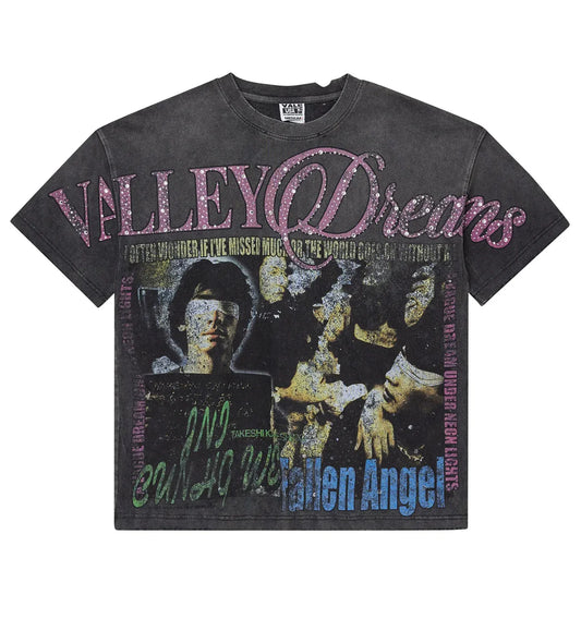 Vale Forever Fallen Bling T-Shirt Black