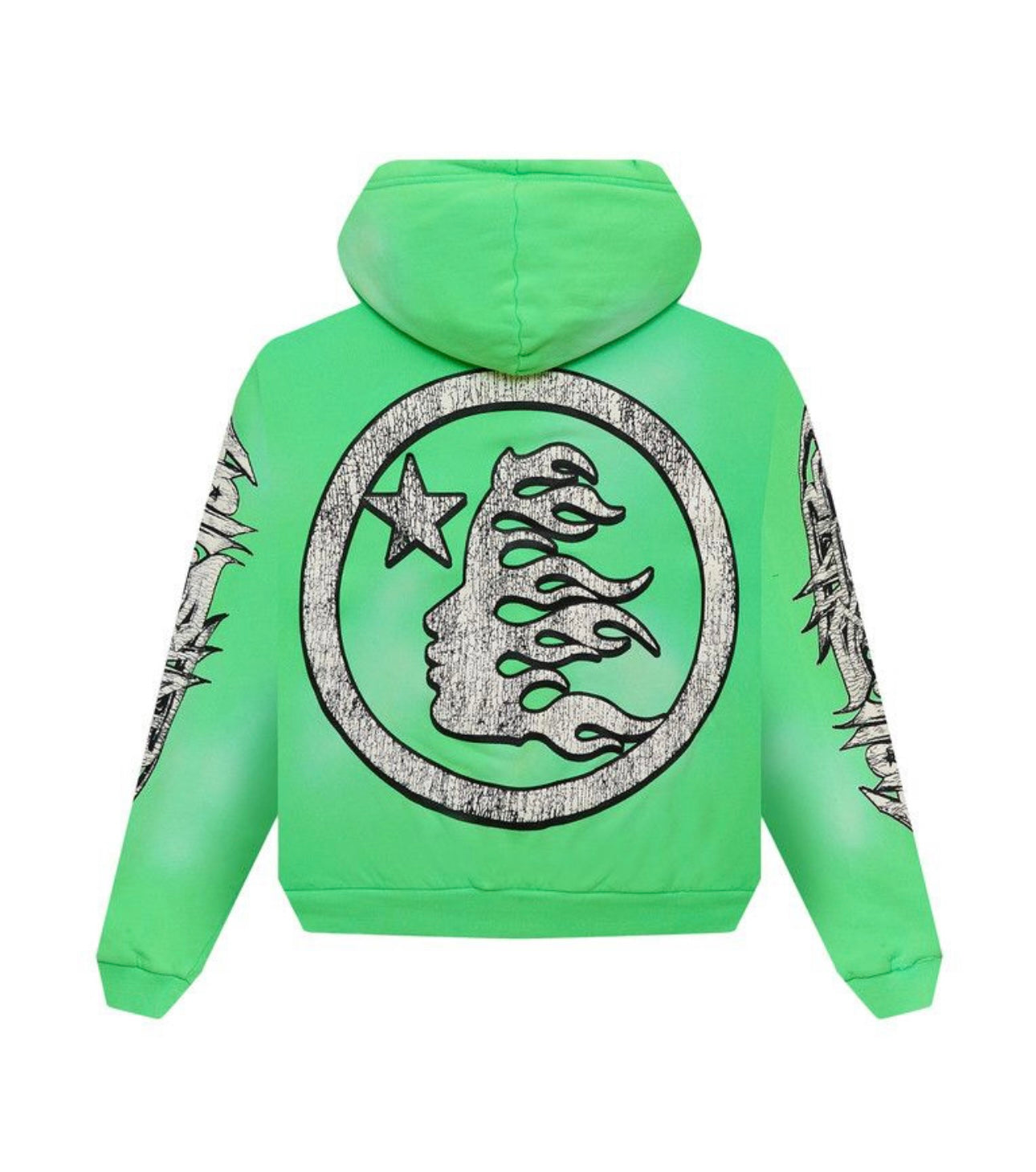Hellstar Graffiti Zip-Up Green