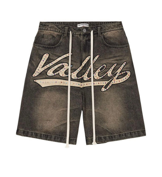 Vale Forever Skittles Jean Shorts Black
