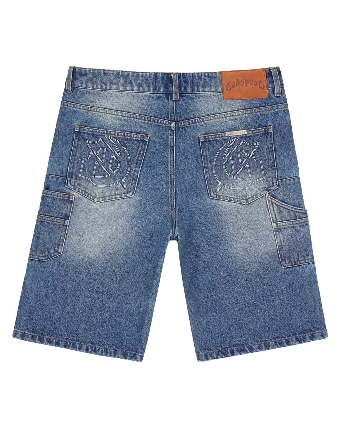 Godspeed Twin Panel Jean Shorts Blue