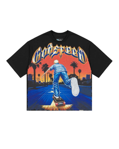 Godspeed Kick Push T-Shirt Black
