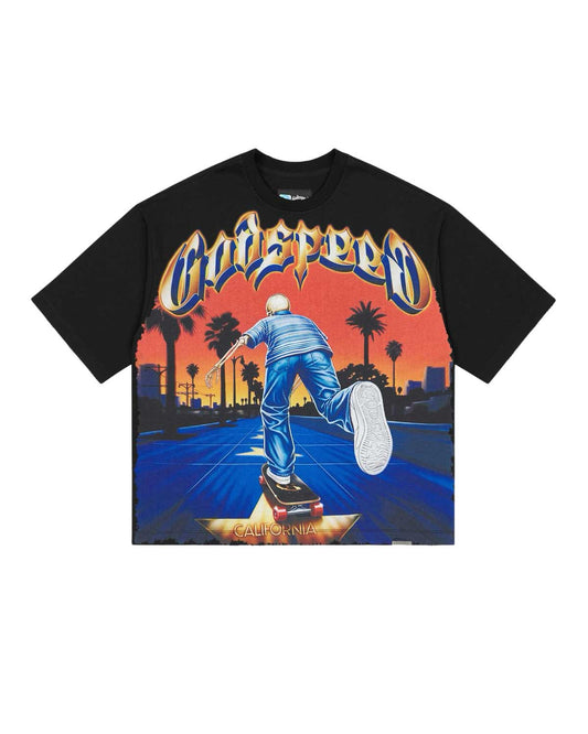 Godspeed Kick Push T-Shirt Black