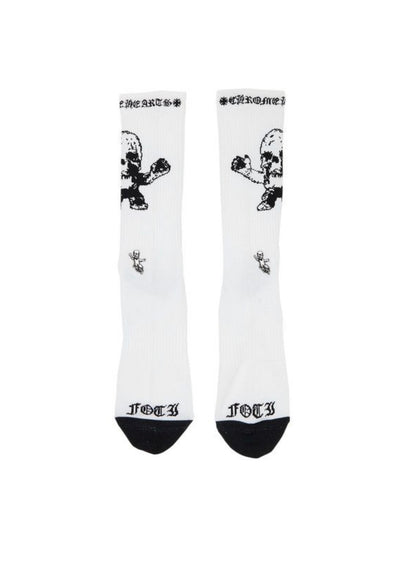 Chrome Hearts Foti Socks White/Black/Red