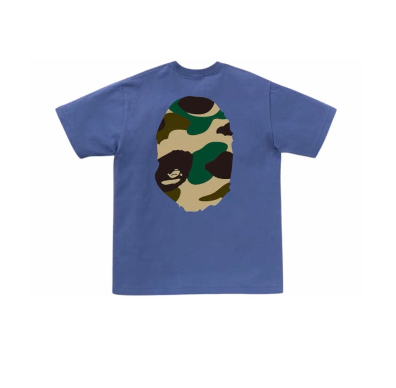 Bape Giant 1st Camo Big Ape Head T-Shirt Navy
