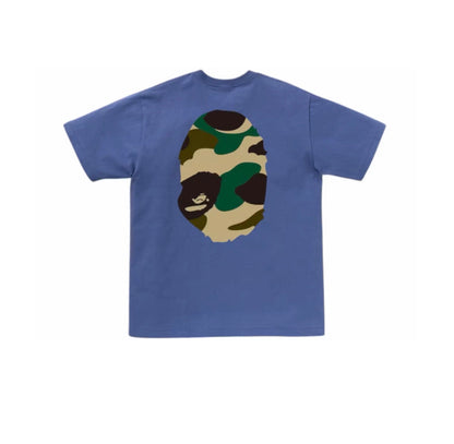 Bape Giant 1st Camo Big Ape Head T-Shirt Navy