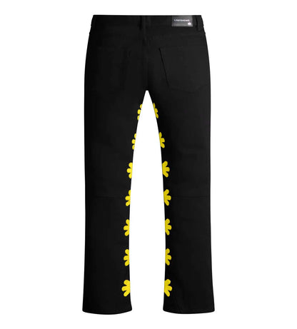 Lost Shadow Leather Pants Black/Bone