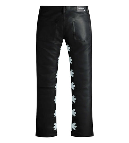 Lost Shadow Leather Pant Black/White
