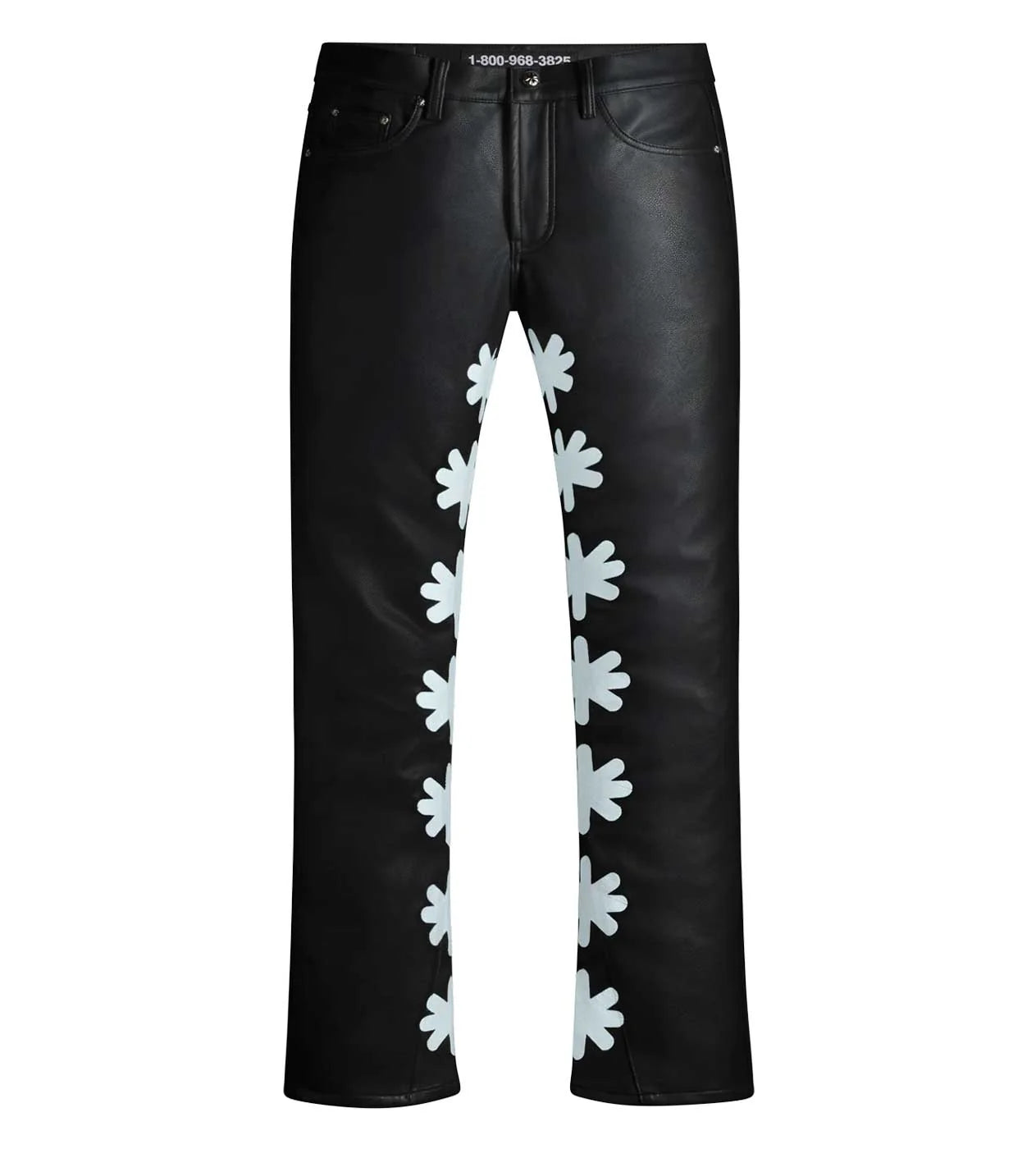 Lost Shadow Leather Pant Black/White