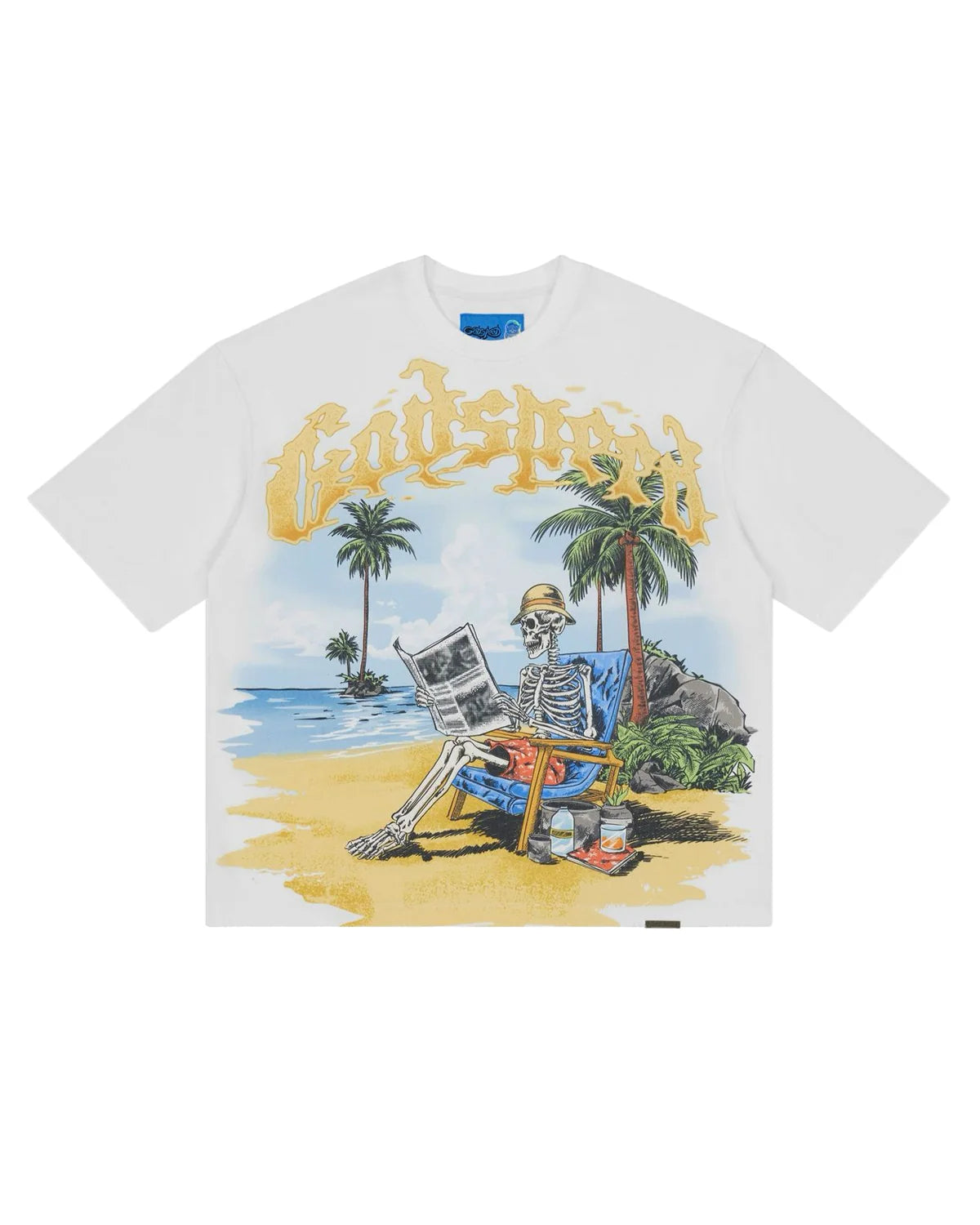 Godspeed Skeleton Beach T-Shirt White