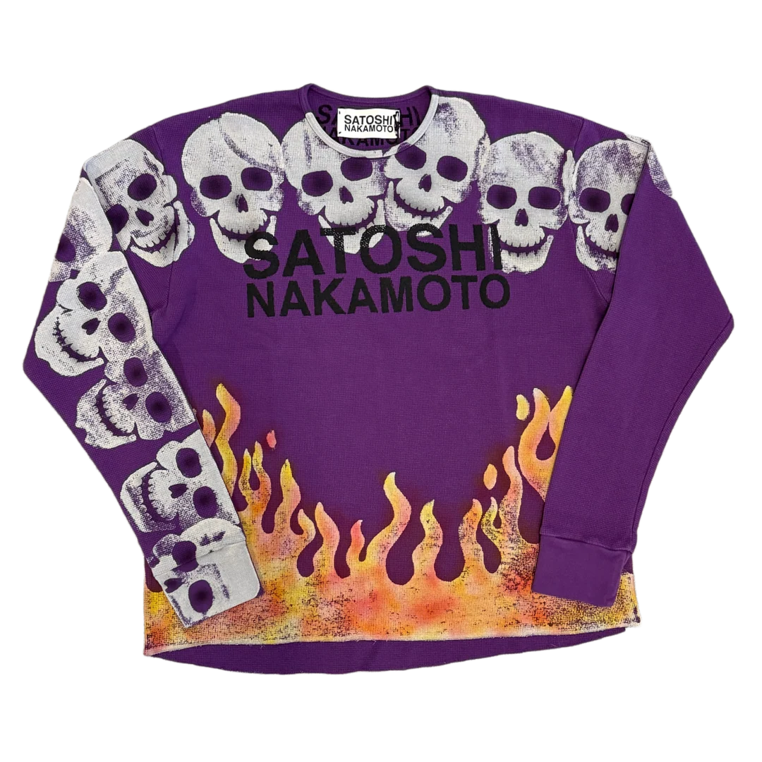 Satoshi Nakamoto Lost Boys Thermal Long Sleeve Purple