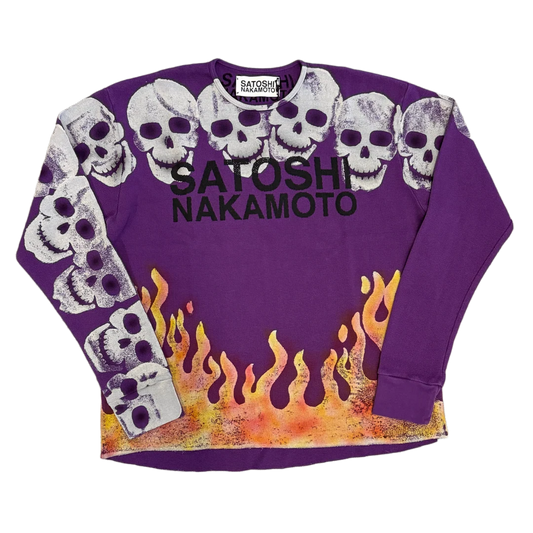Satoshi Nakamoto Lost Boys Thermal Long Sleeve Purple