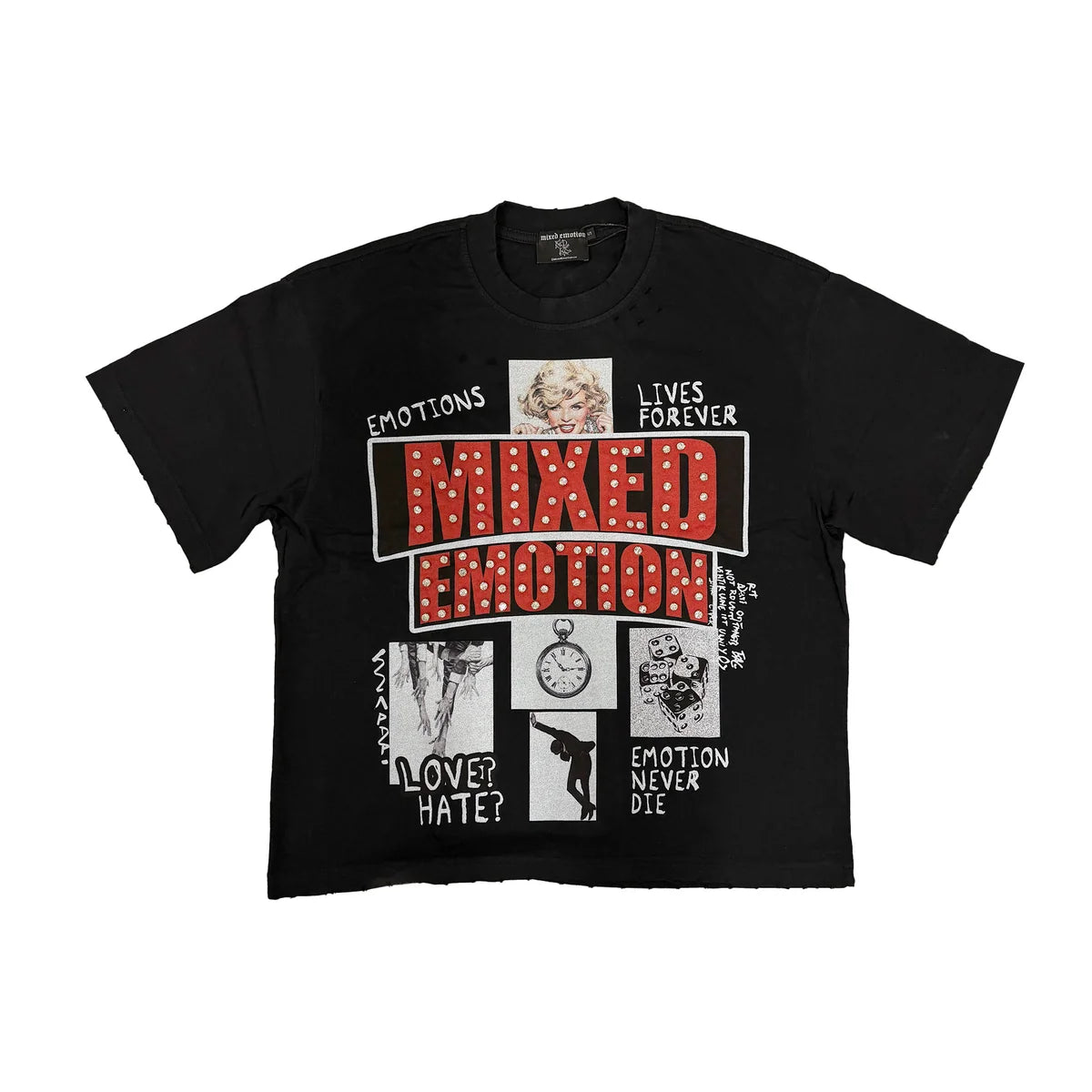 Mixed Emotion Lost Identity T-Shirt Black